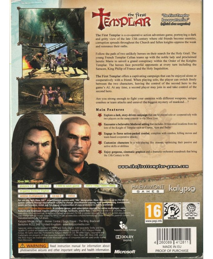 The First Templar (Xbox 360/Xbox One)
