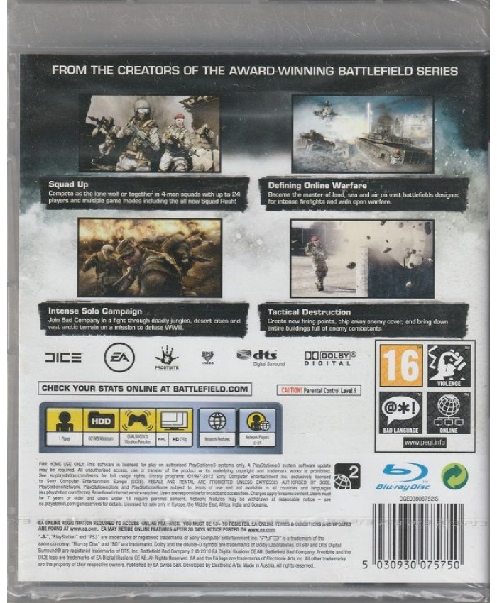 Battlefield: Bad Company 2 Русская версия (PS3)