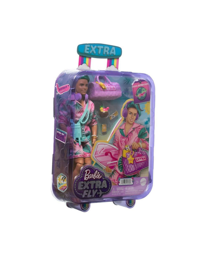 Кукла Barbie Extra Fly Кен с пляжной одеждой HNP86