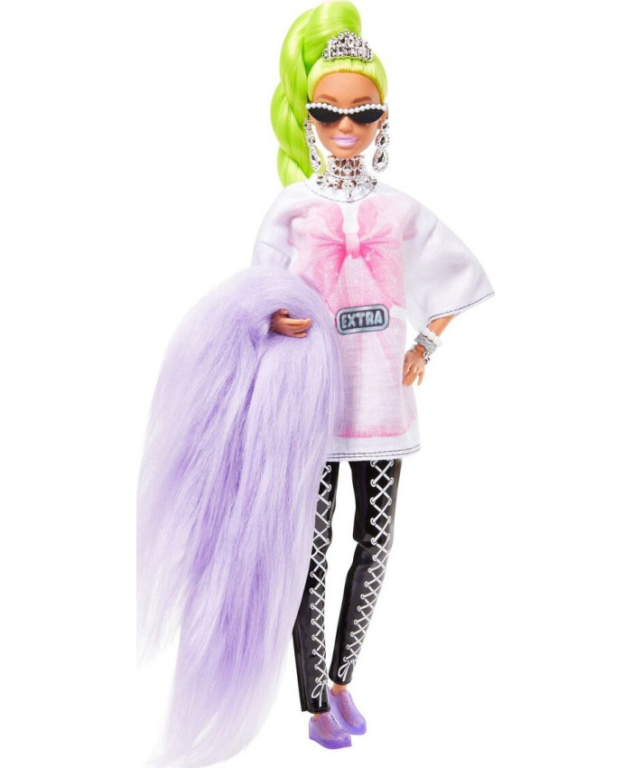 Кукла Mattel Barbie Экстра, с зелеными неоновыми волосами, HDJ44