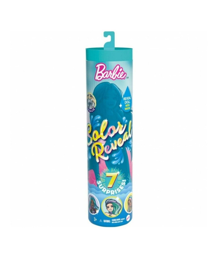 Кукла-русалка Barbie Color Reveal Волна 4 с сюрпризами, 32 см, GTP43
