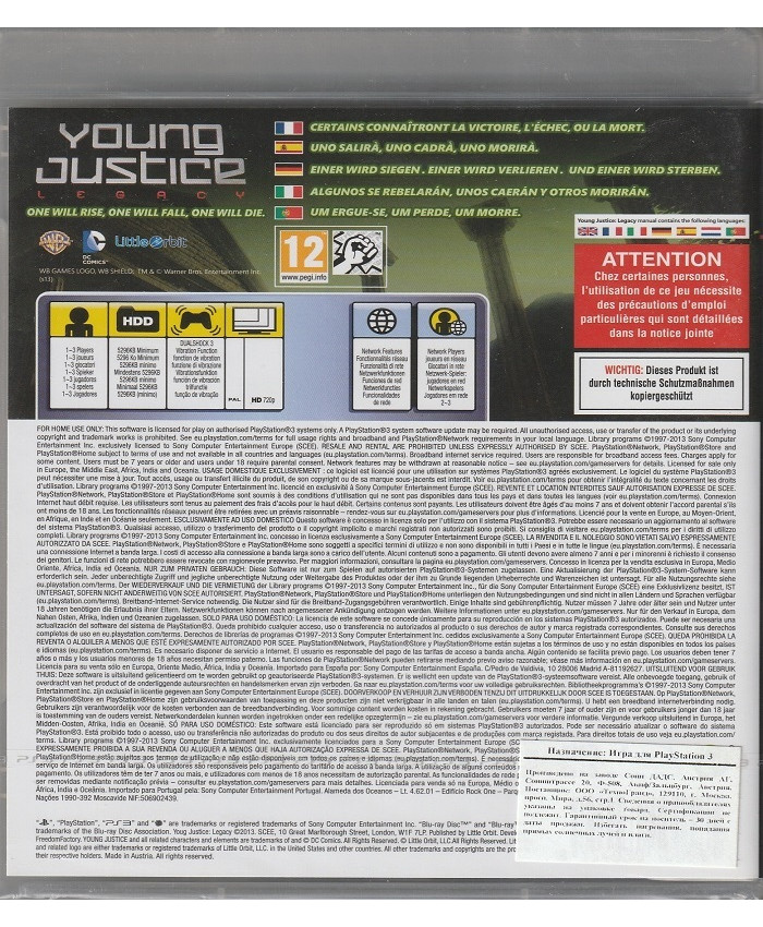 игра Young Justice Legacy (PS3)