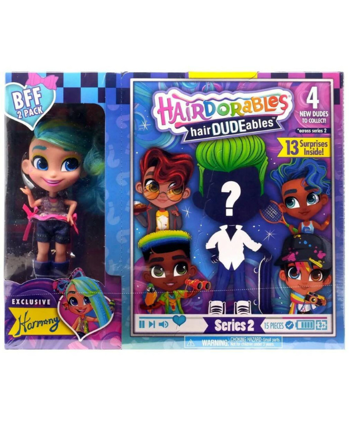 Hairdorables Кукла Harmony Мальчик и девочка Сладкая парочка 23775/23776