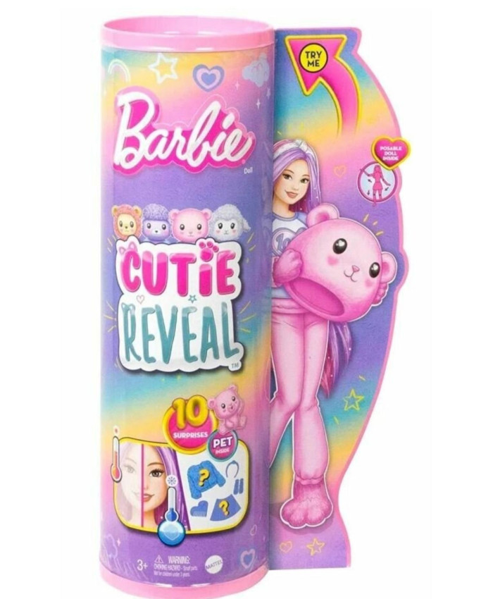 Кукла Barbie Cutie Reveal Мишка HKR04