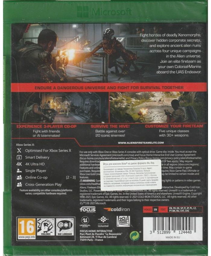 игра Aliens: Fireteam Elite Русская Версия (Xbox One/Series X)