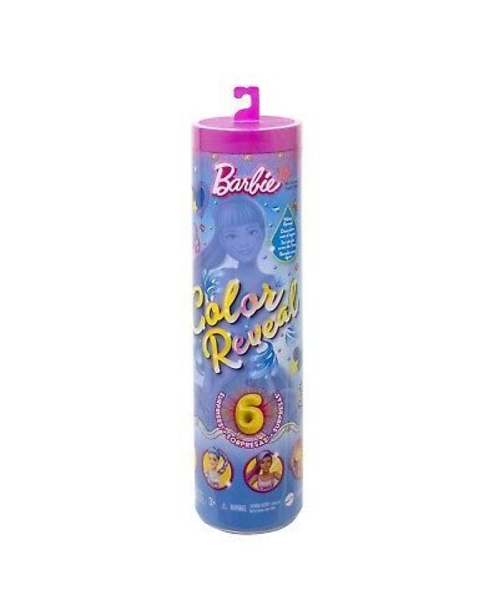 Кукла Барби Barbie Color Reveal с 6 сюрпризами, серия Totally Denim HJX55