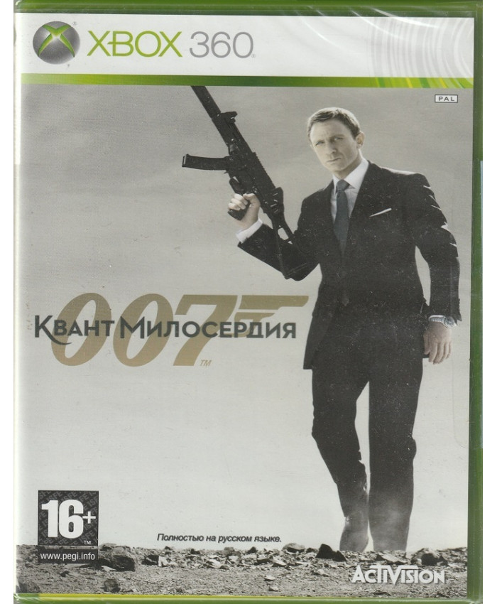 игра James Bond 007: Квант милосердия (XBox360, Русская версия)
