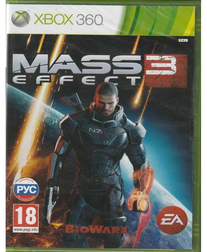 игра Mass Effect 3 (Xbox 360, русские субтитры)