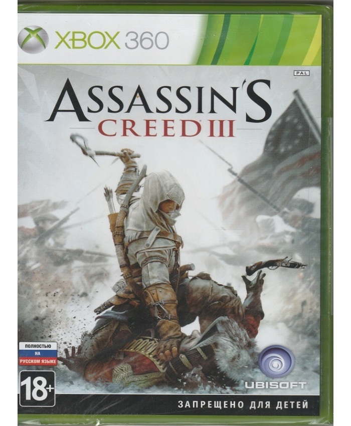 игра Assassins Creed III (Xbox 360, русская версия)