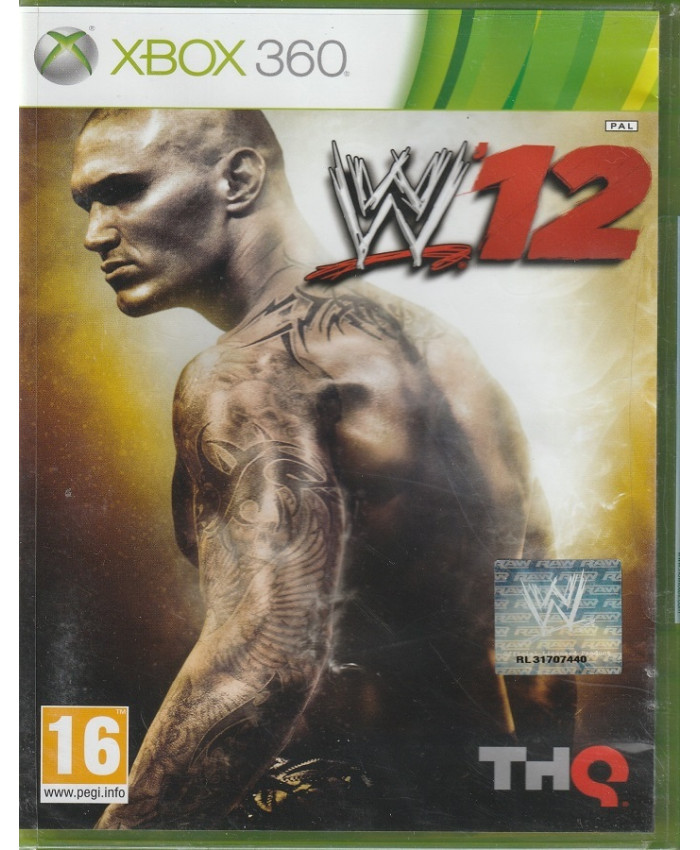 игра WWE '12 (Xbox 360)