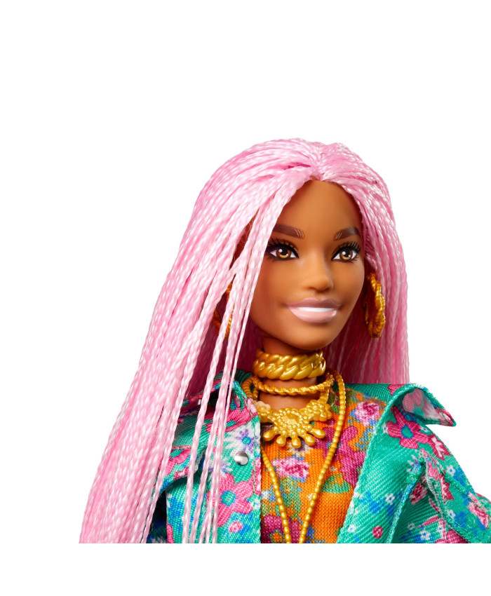 Кукла Барби Экстра с розовыми косичками Barbie Extra GXF09