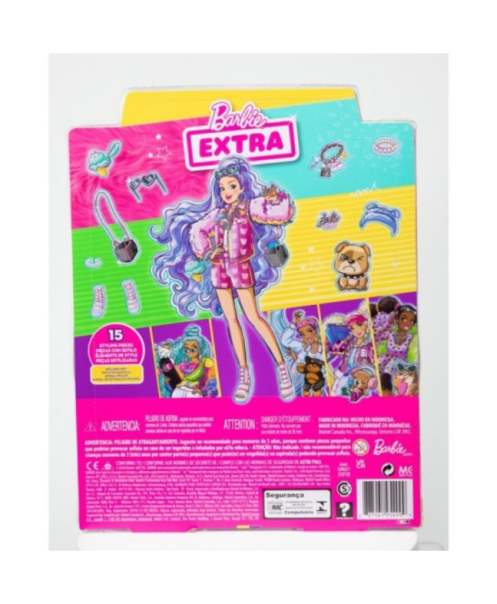 Кукла Barbie Экстра Милли с сиреневыми волосами GXF08