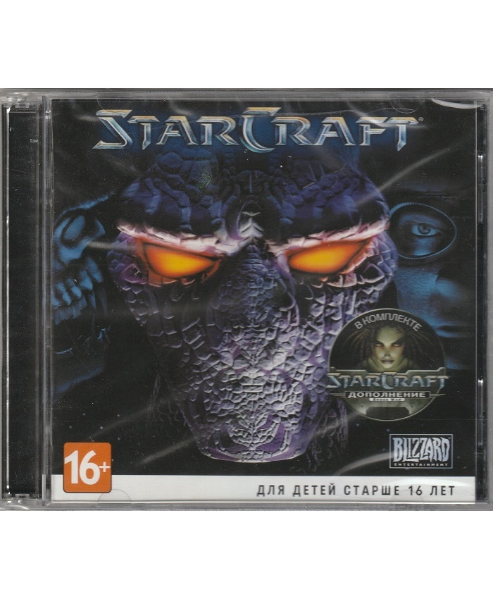 игра StarCraft Gold (StarCraft + StarCraft: Brood War) PC, Английский язык
