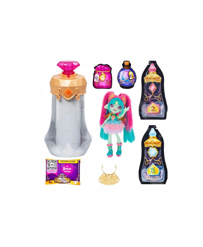 Кукла TM Toys Magic Mixies Pixlings - Кукла Янтарный дракон бирюзовый - Мэджик Миксис Пикслинг 14877