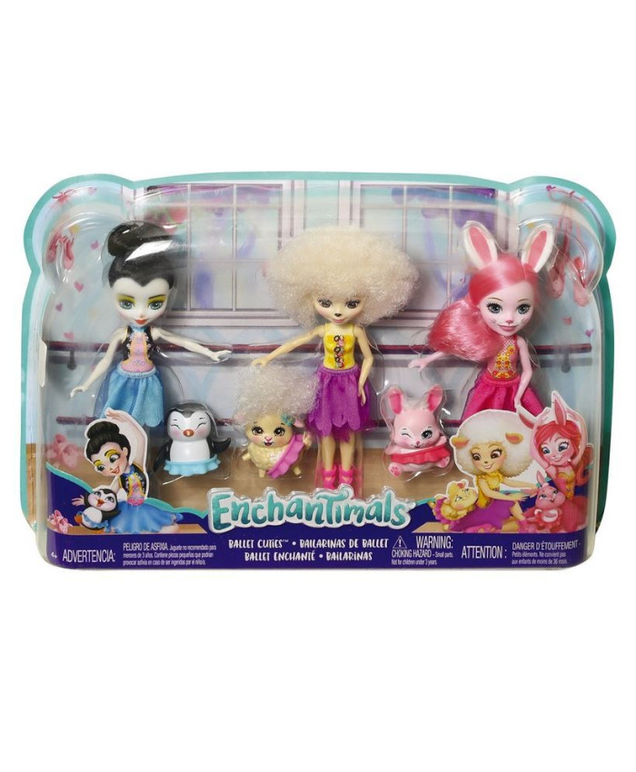 Набор игровой Enchantimals 3предмета Волшебные балерины FRH55