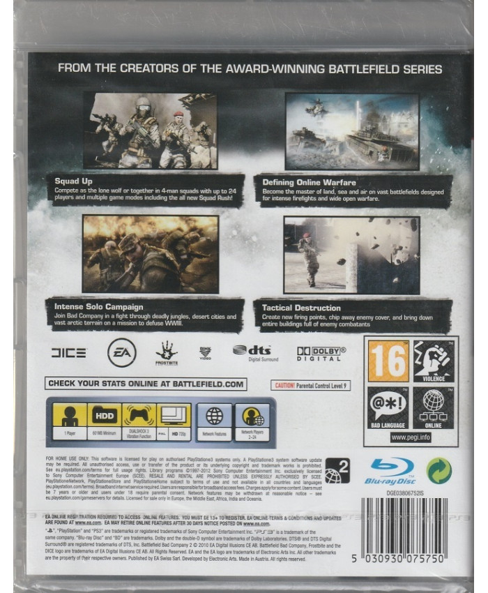 игра Battlefield Bad Company 2 Русская Версия (PS3)