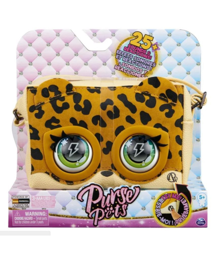 Сумочка Purse Pets Леопард интерактивная 6062243