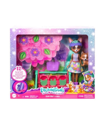 Игровой набор Enchantimals с куклой Корги Криция и Шуо серия Друзья-малыши HLK86