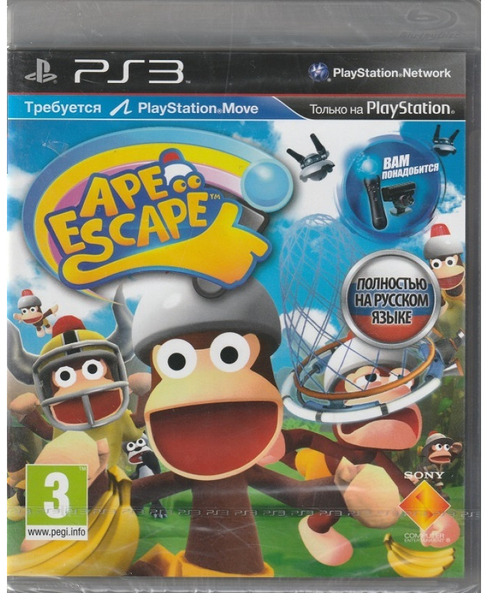 игра Ape Escape для PlayStation Move Русская версия (PS3)