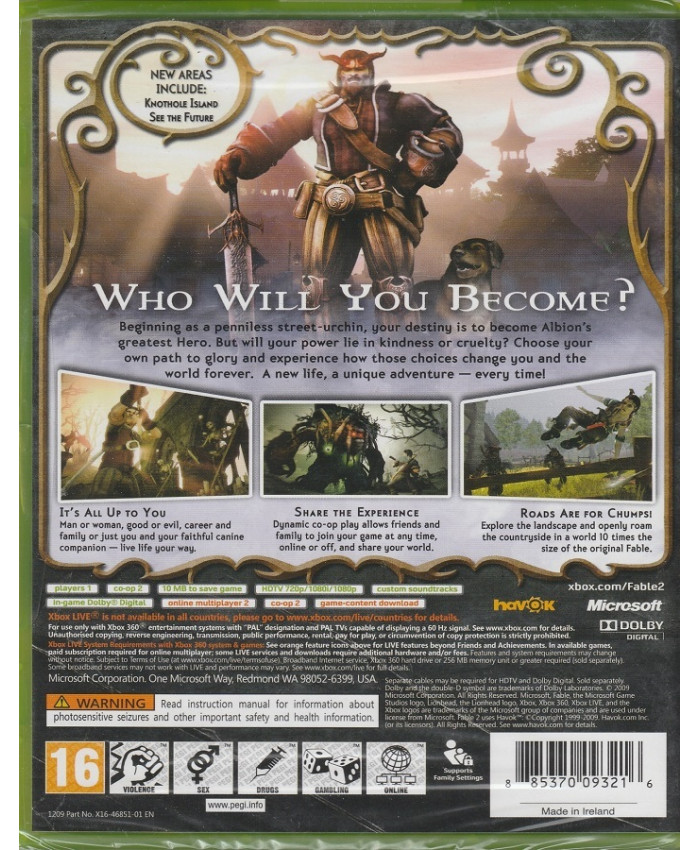 игра  Fable 2 (Xbox 360/One)