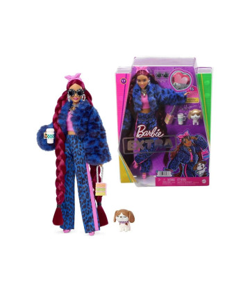 Кукла Barbie Экстра в синем спортивном костюме HHN09