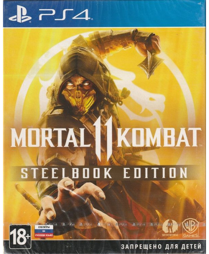 игра Mortal Kombat 11 (XI) Steelbook Edition Русская версия (PS4)