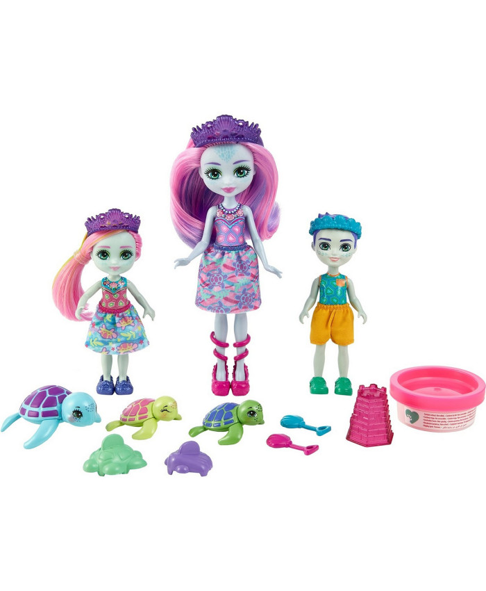 Набор игровой Enchantimals Семья Тинсли Черепаши с аксессуарами HCF95