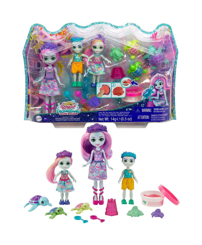 Набор игровой Enchantimals Семья Тинсли Черепаши с аксессуарами HCF95