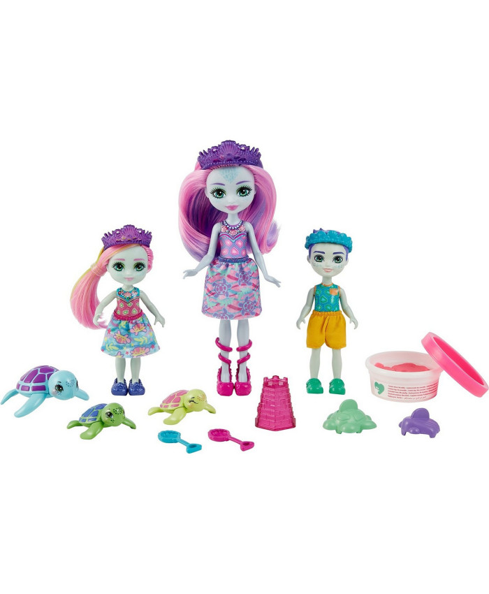 Набор игровой Enchantimals Семья Тинсли Черепаши с аксессуарами HCF95