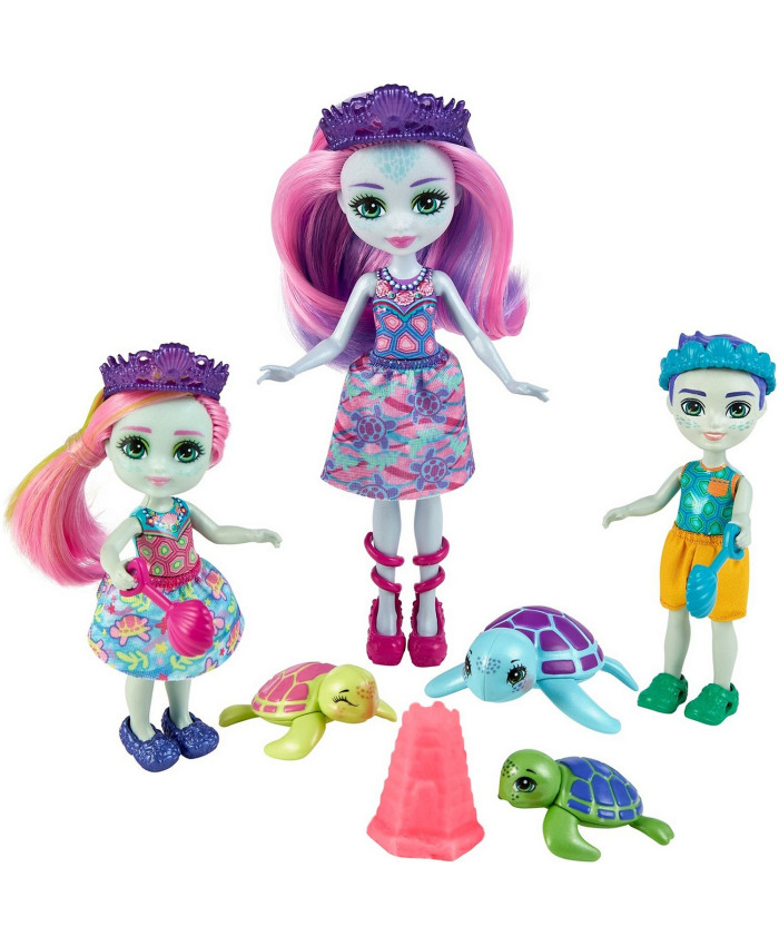 Набор игровой Enchantimals Семья Тинсли Черепаши с аксессуарами HCF95