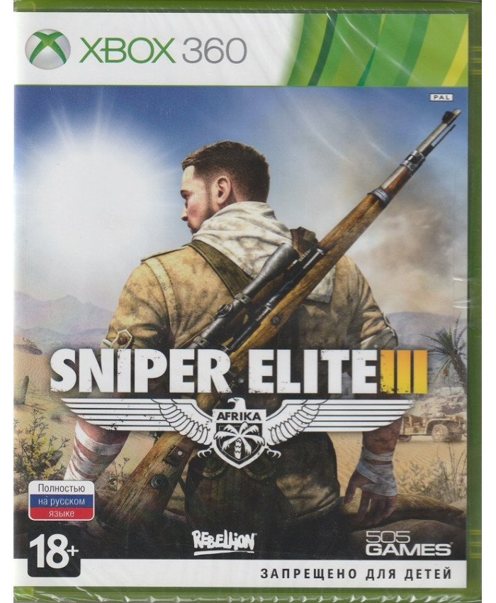 игра Sniper Elite 3 Afrika (Xbox 360, русская версия)