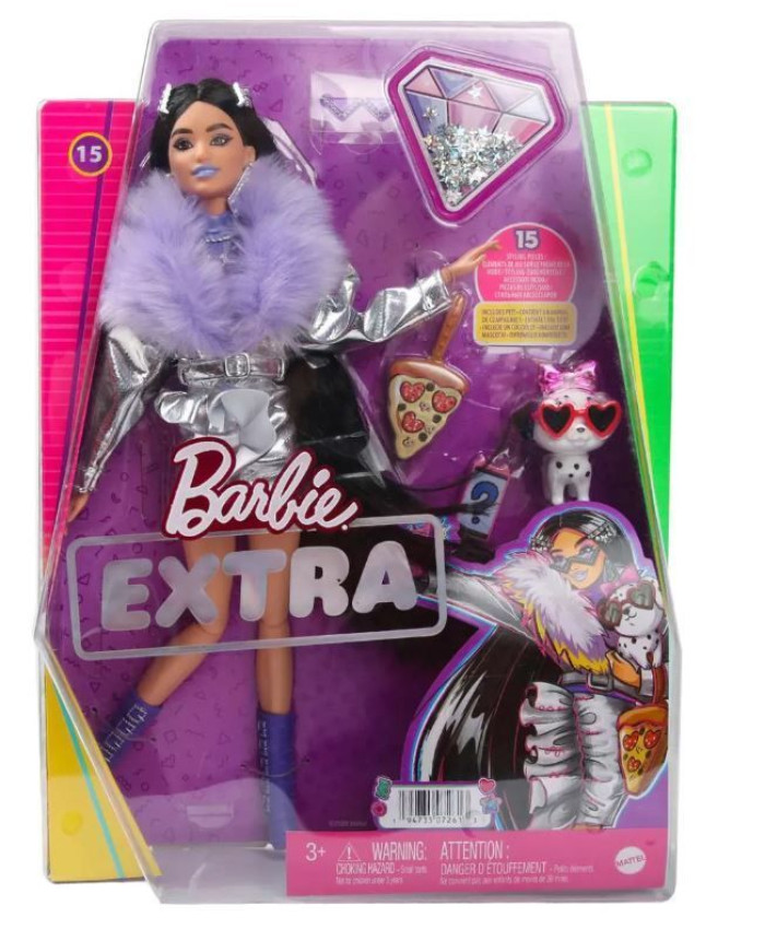 Кукла Barbie Экстра с черными волосами HHN07