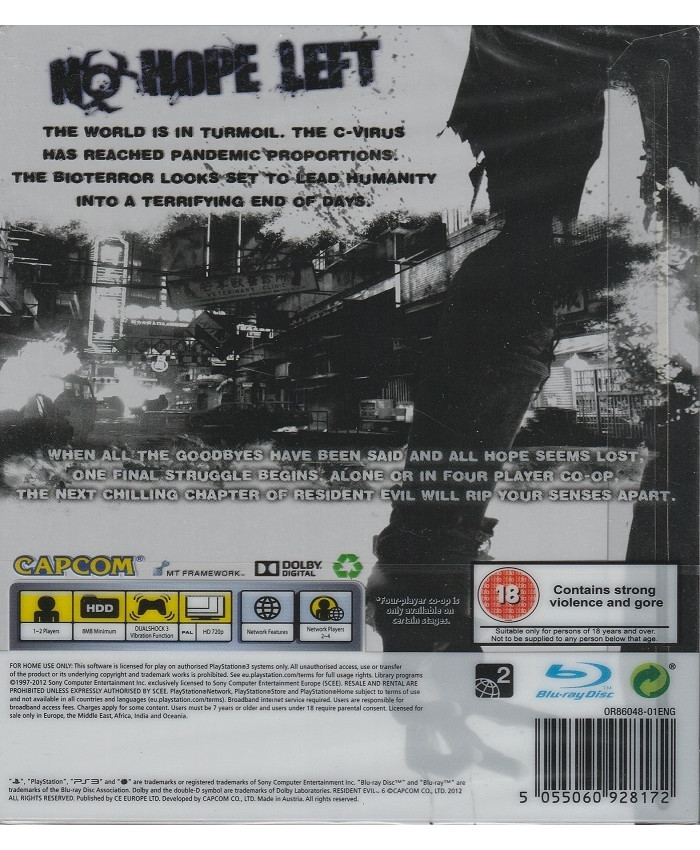игра Resident Evil 6 Steelbook Edition Русские субтитры (PS3)