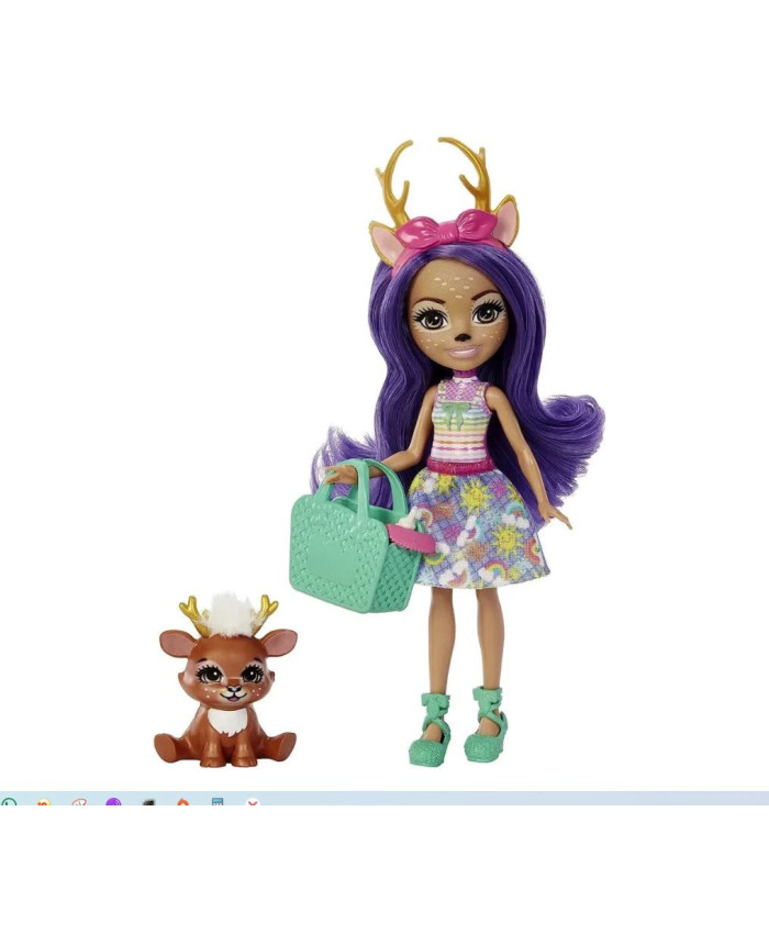 Игровой набор с куклой Enchantimals Оленица Данесса и Спринт серия Друзья-малыши, HLK84