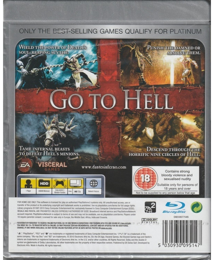 игра Dante's Inferno (PS3)