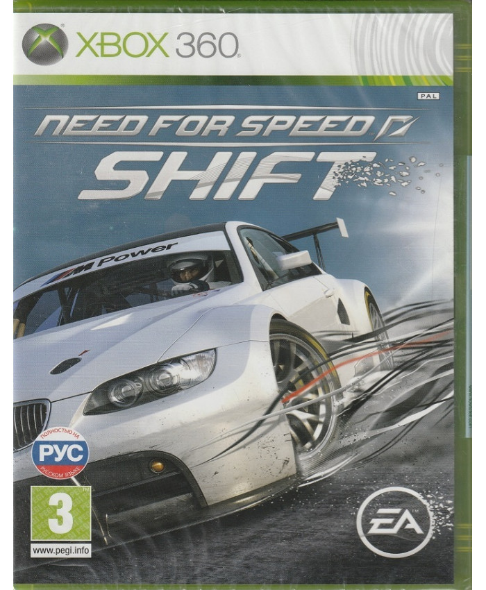 игра Need for Speed Shift (Xbox 360, русская версия)