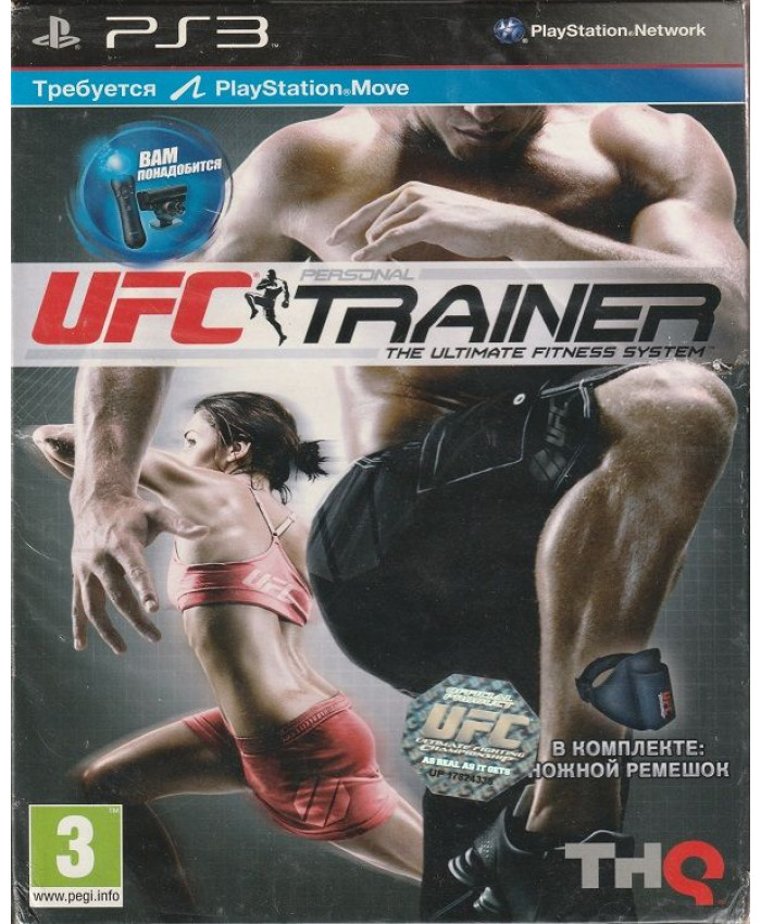 игра UFC Personal Trainer: The Ultimate Fitness System для PlayStation Move + Ремешок на ногу (PS3)