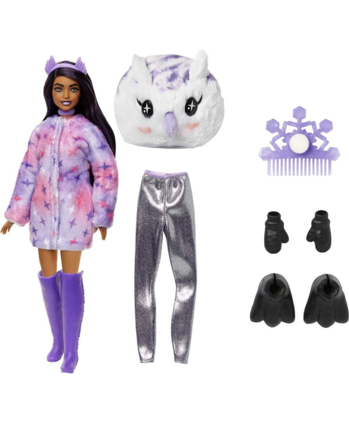 Кукла Barbie Cutie Reveal Милашка-проявляшка плюшевая сова, HJL62