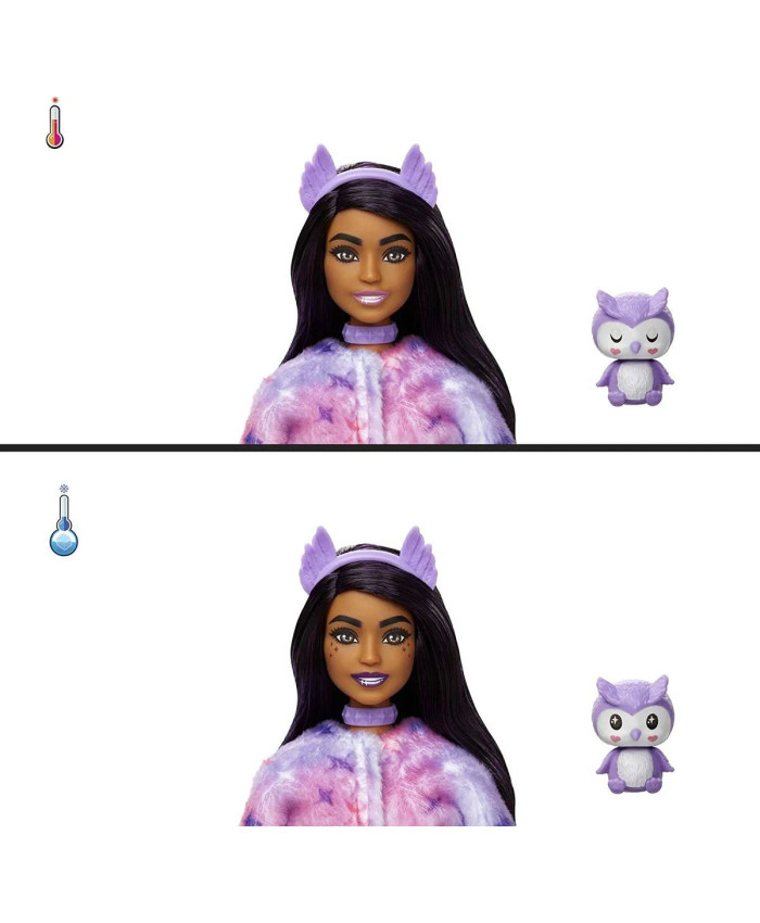 Кукла Barbie Cutie Reveal Милашка-проявляшка плюшевая сова, HJL62