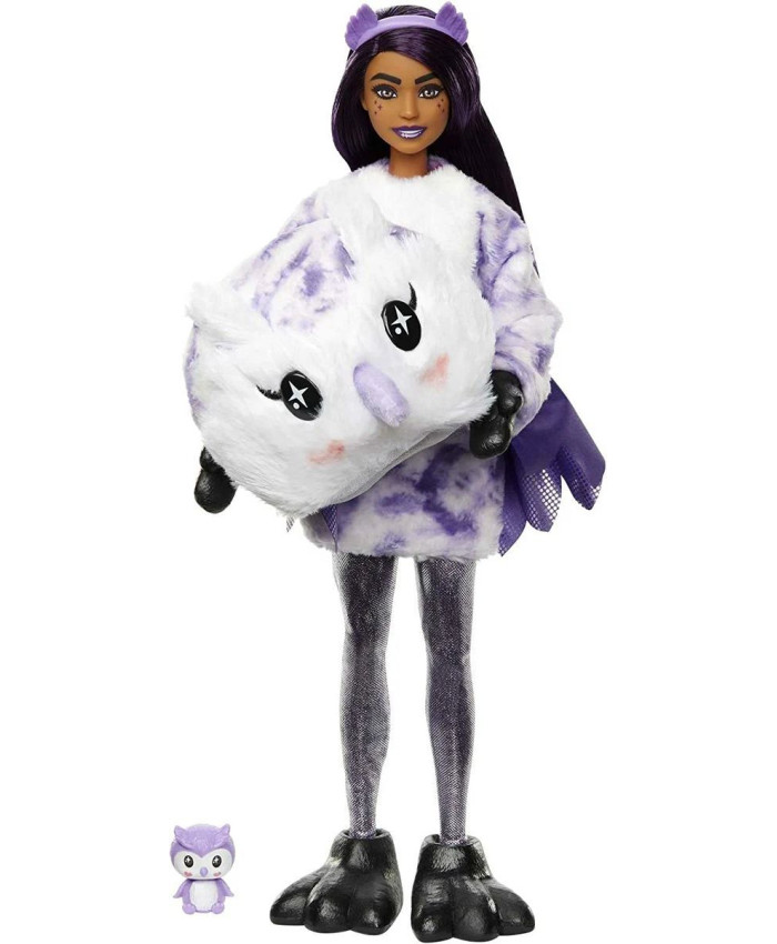 Кукла Barbie Cutie Reveal Милашка-проявляшка плюшевая сова, HJL62