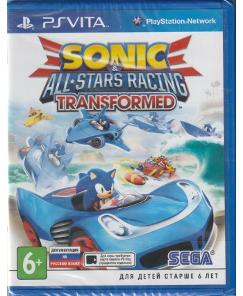 игра Sonic and All-Stars Racing Transformed (PS Vita, Английский язык)