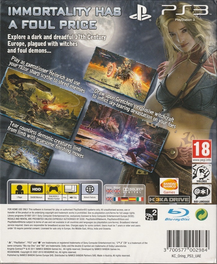игра Knights Contract (PS3)