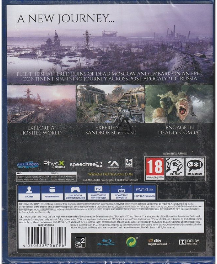 Метро Исход (Metro Exodus) PS4