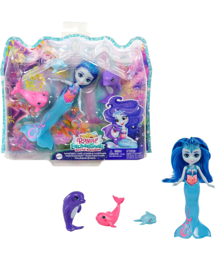 Кукла Mattel Enchantimals Семья с питомцем, HCF72